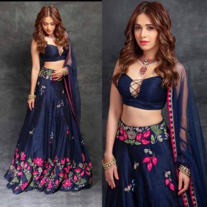 Indian Gorgias Chiffon Blow Butter Milk Silk Georgette Three-Piece Lehenga 270702